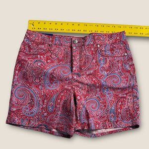 NEW! BANDOLINO Women's Amy Shorts in Bonfire Paisley Ceremony - Size 12